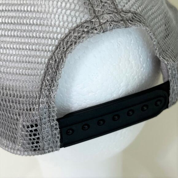 Desert Canyon Baseball Cap Hat Distressed Black Canvas Gray Mesh Pukka - Picture 6 of 9